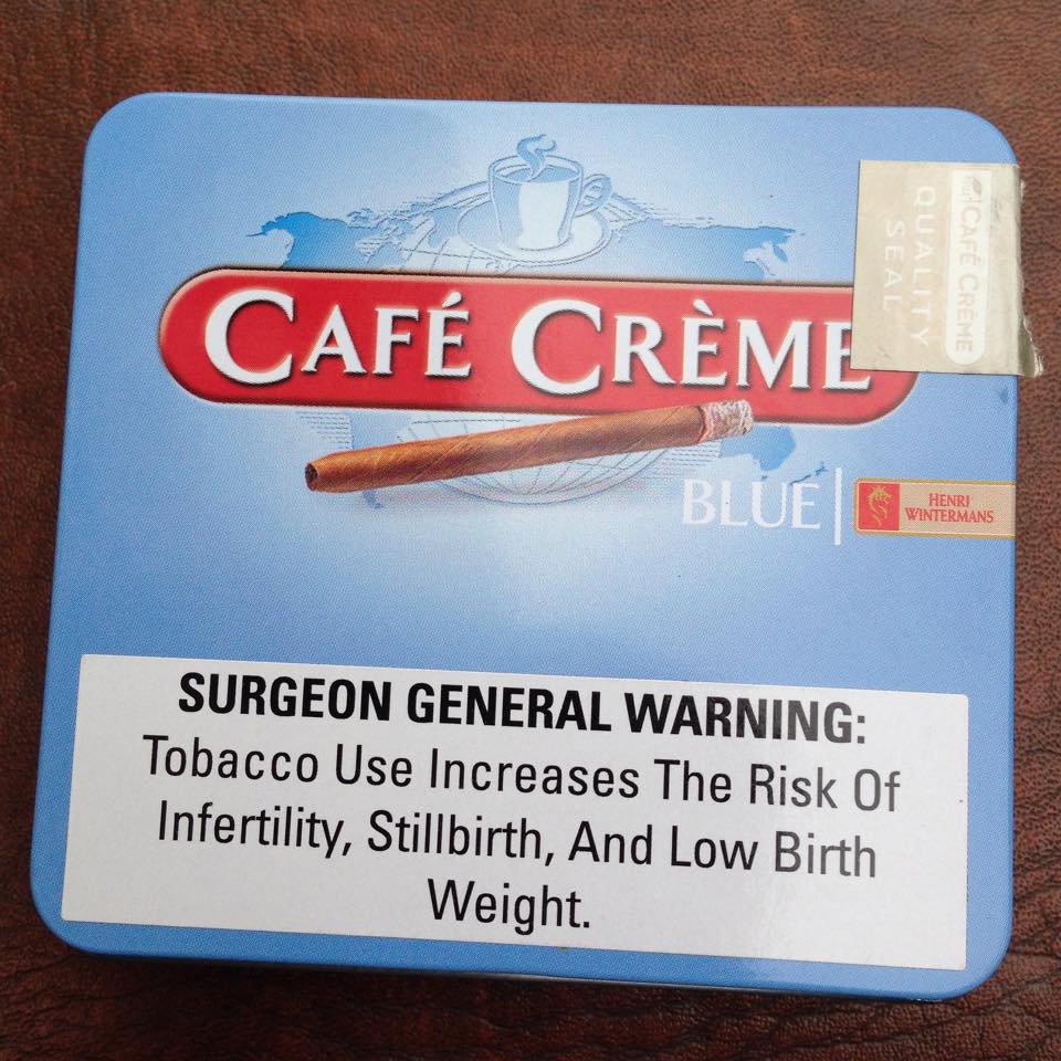 Cigar mini Café Crème Blue hộp 20 điếu