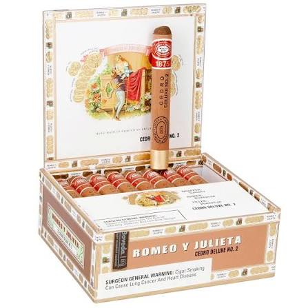 Romeo y Julieta 1875 Cedro Deluxe No.2 – Lonsdale Dominican bọc gỗ tuyết tùng