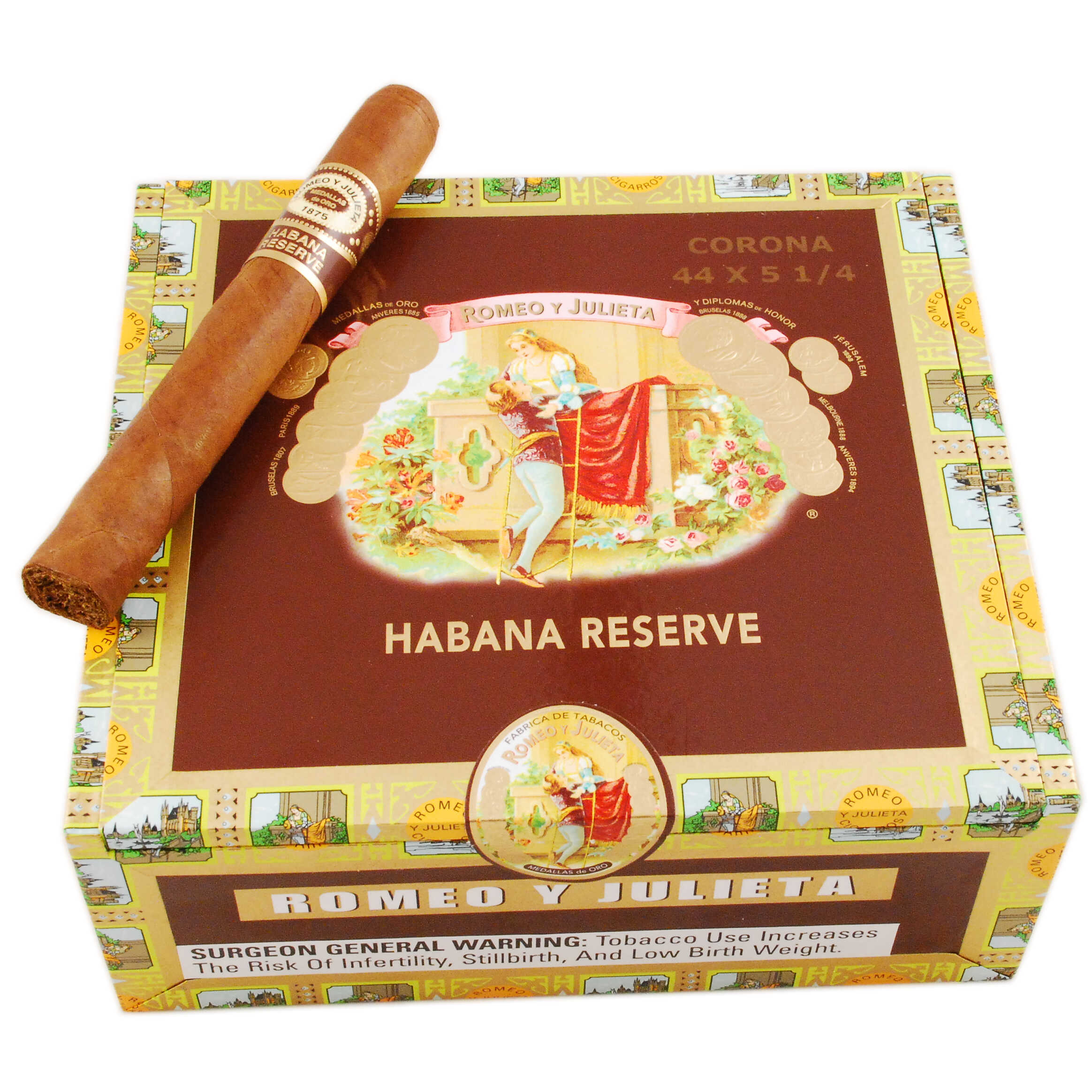 Romeo y Julieta Reserve Corona 5″5/8 × 45 | Cigar đậm, gọn, bùng vị café và tiêu nâu