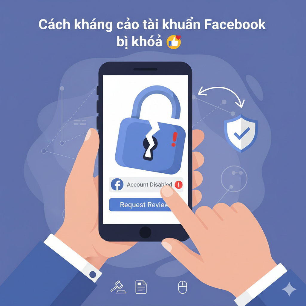 Cách kháng cáo Facebook bị khóa