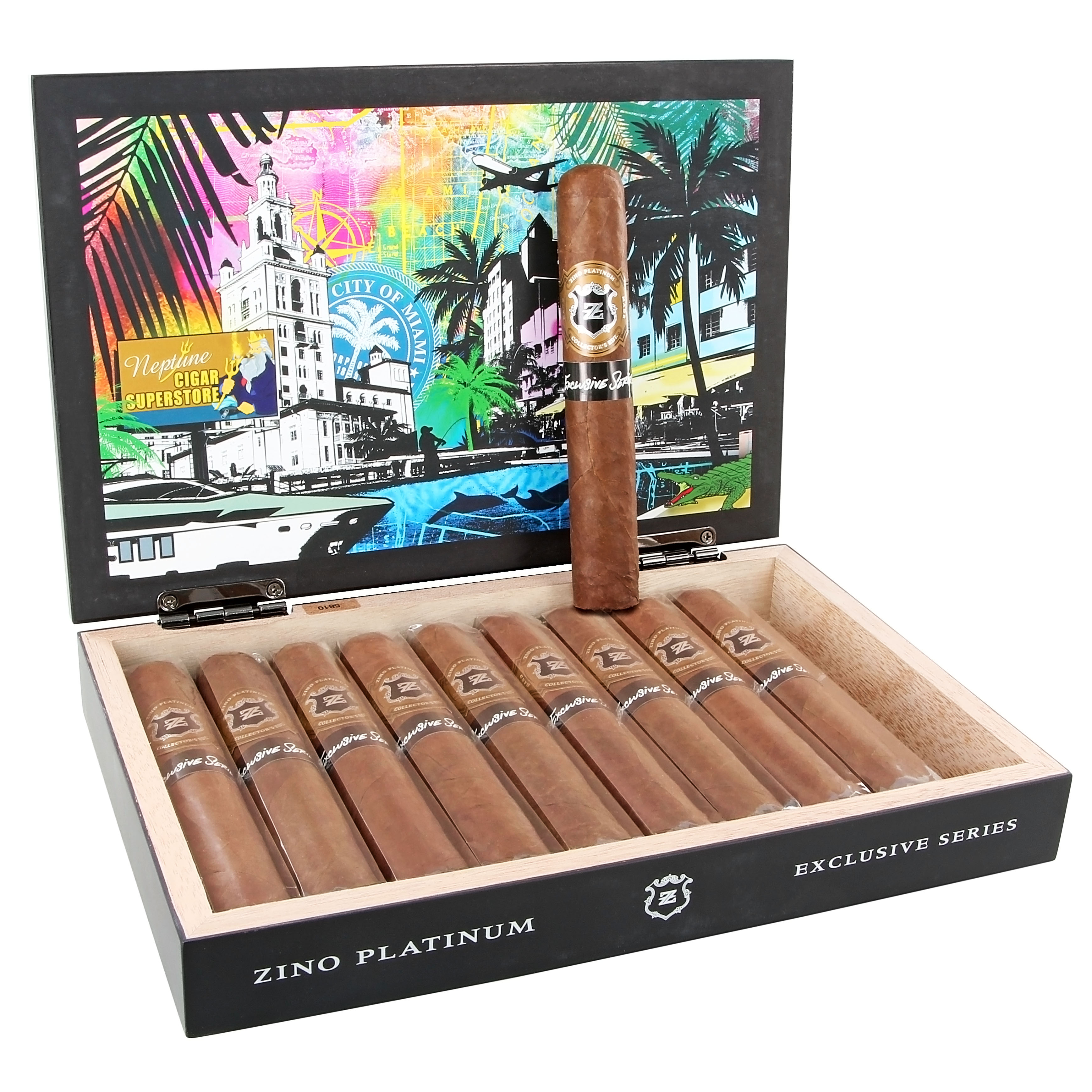 Zino Platinum Exclusive Series Robusto 5×1/2×54 – Đậm café, gỗ sồi và hương kem mượt kiểu Davidoff