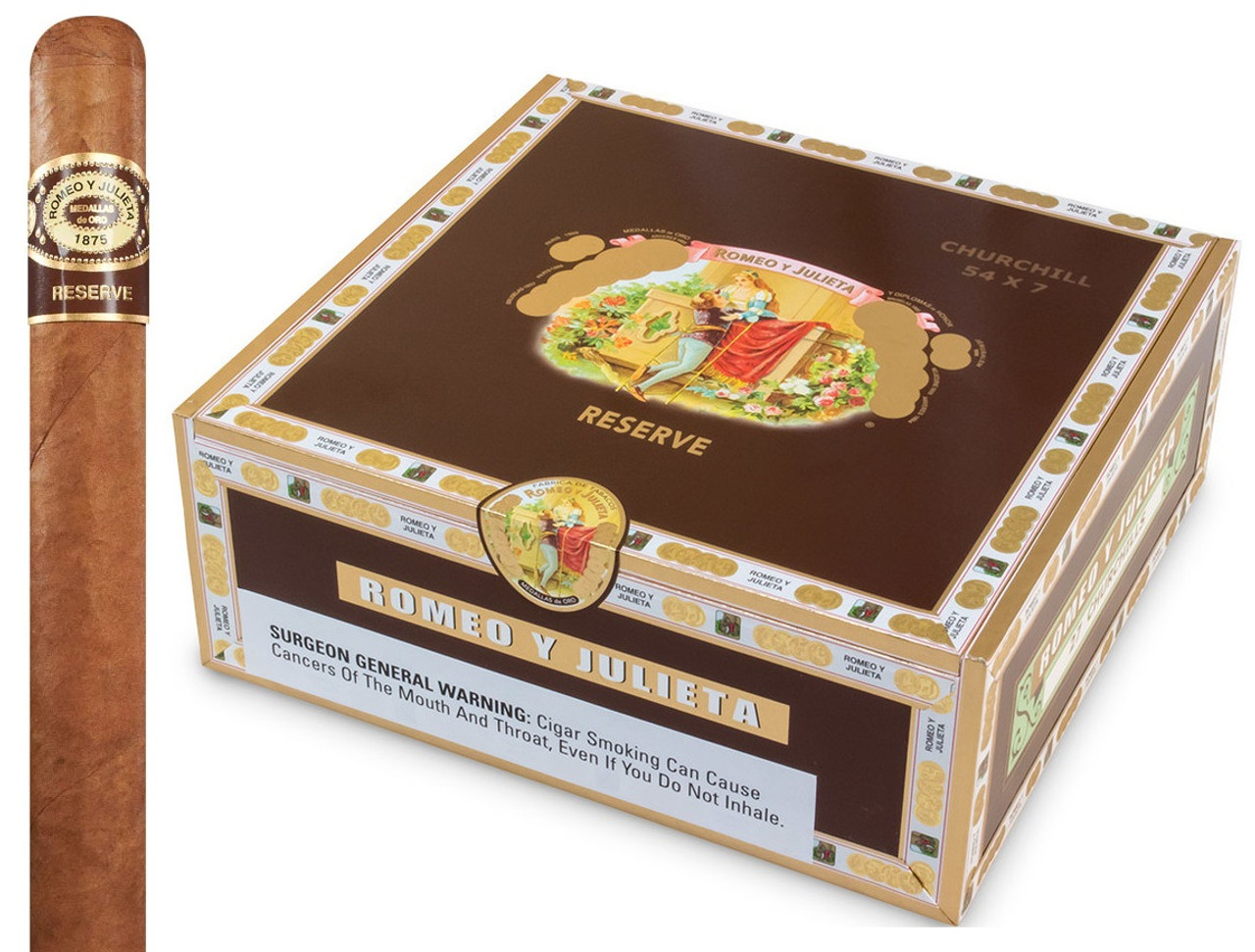 Romeo y Julieta Reserve Churchill 7″ × 54 | Cigar đậm cổ điển, khói dày và sạch vị