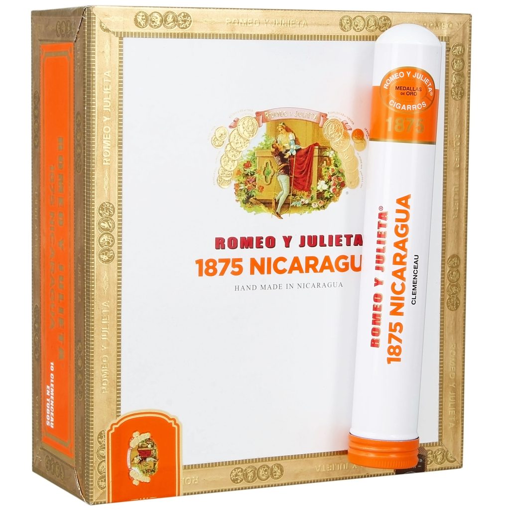 Romeo y Julieta 1875 Nicaragua Clemenceau en Tubo – Phong cách Nicaragua trong dáng Toro 6×50