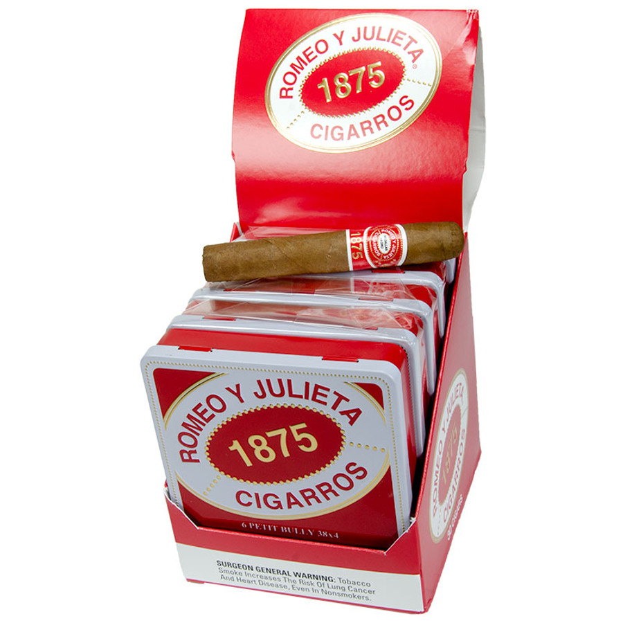 Romeo y Julieta 1875 Petite Bully – Quick smoke 20 phút, tin 6 điếu