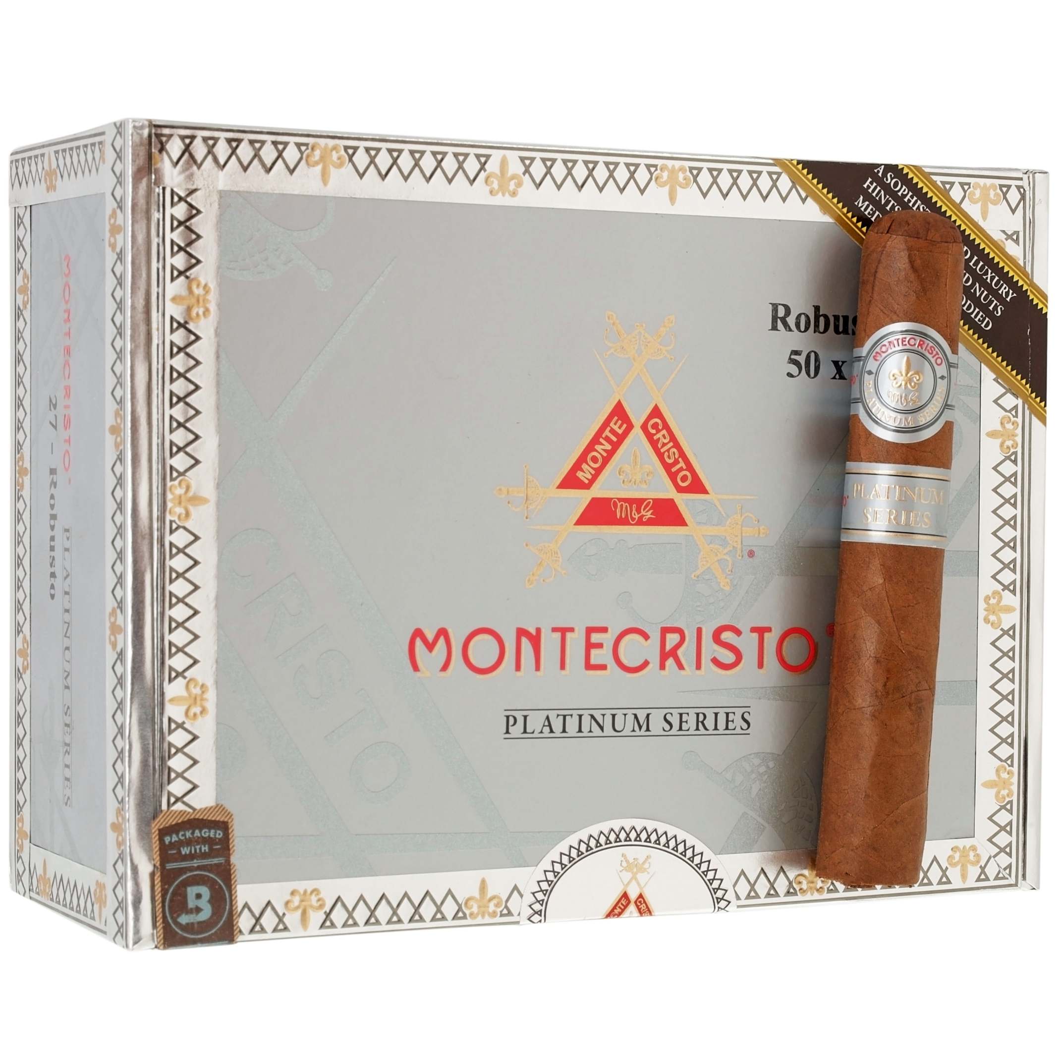 Xì gà Montecristo Platinum Robusto 5x50 hộp 27 điếu