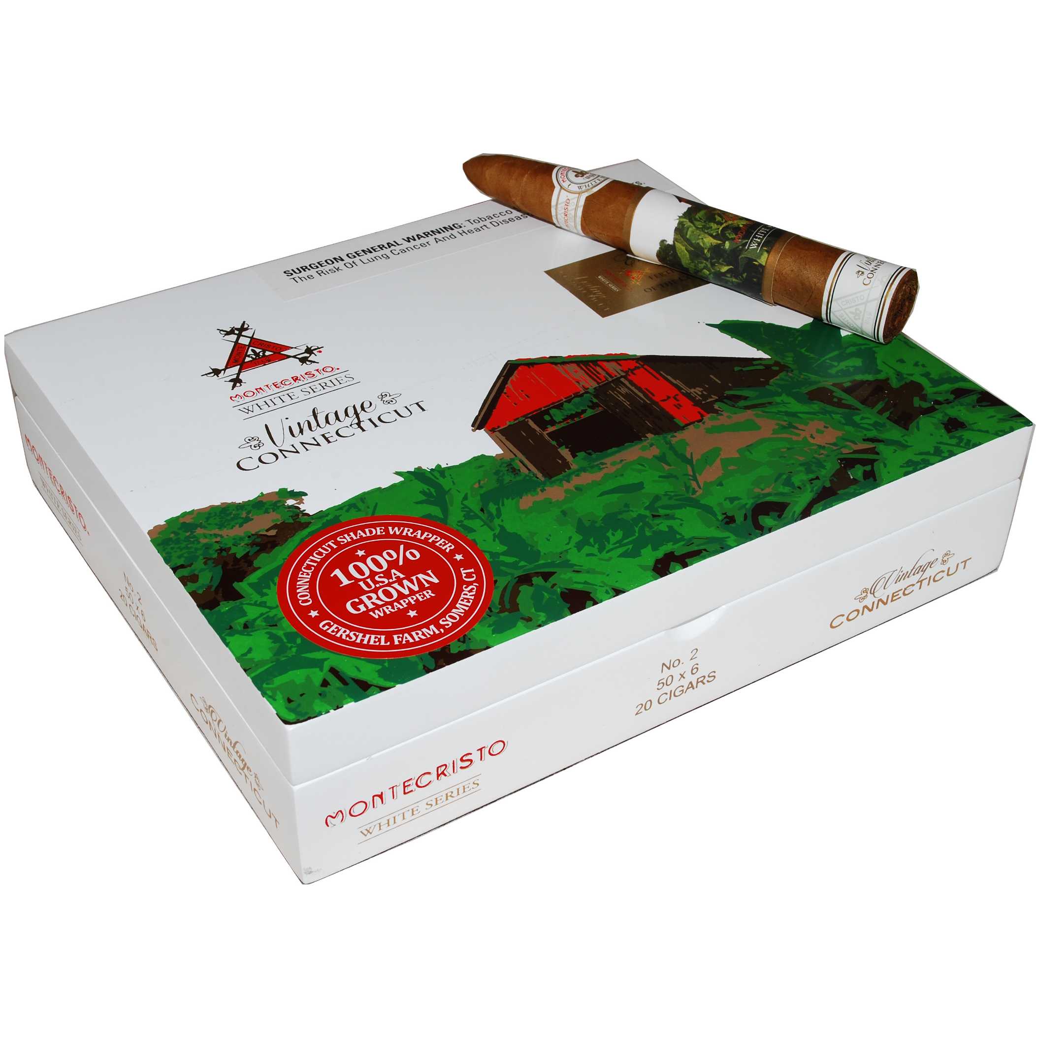 Montecristo White Vintage Connecticut No. 2 hộp 20 điếu