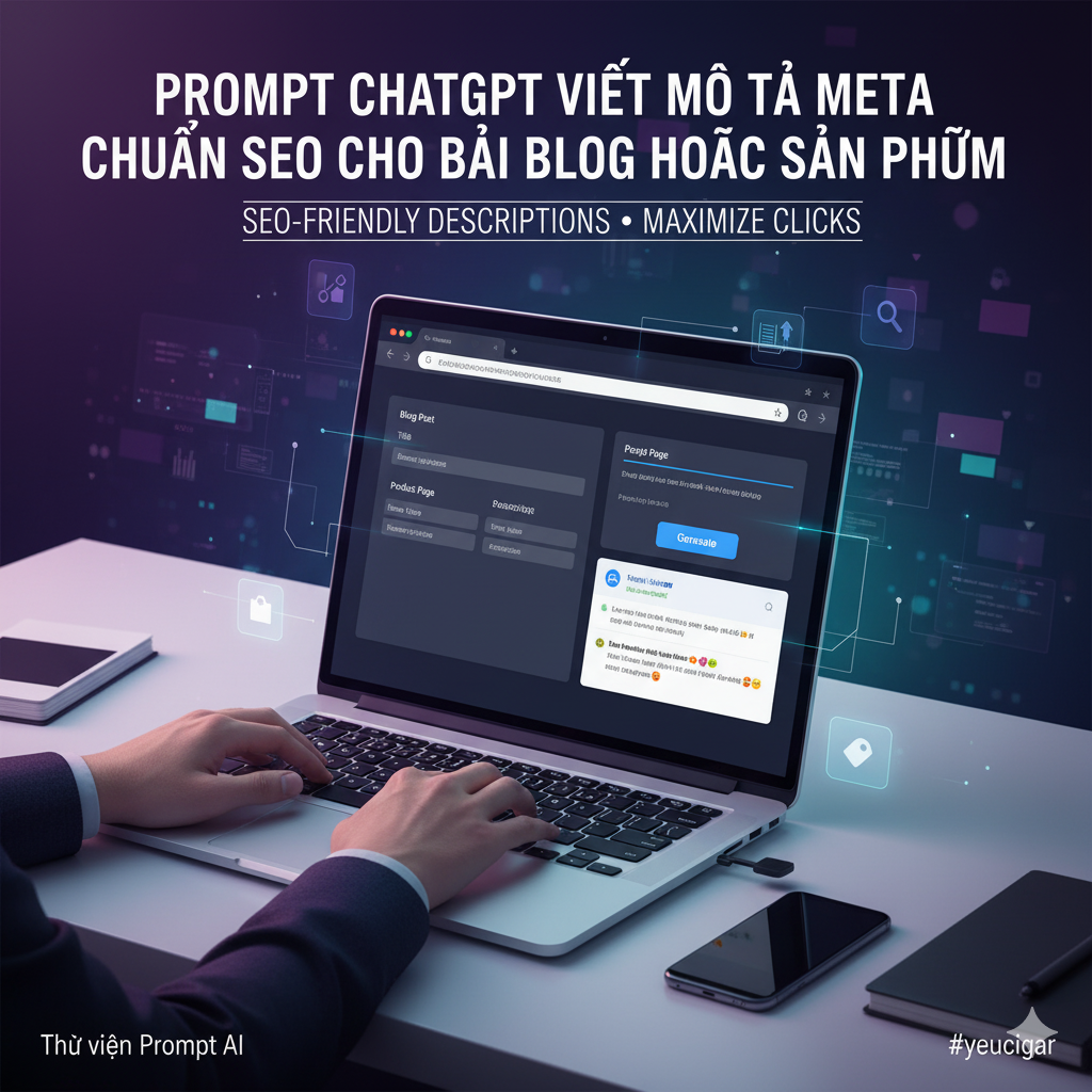 Prompt ChatGPT viết mô tả meta chuẩn SEO