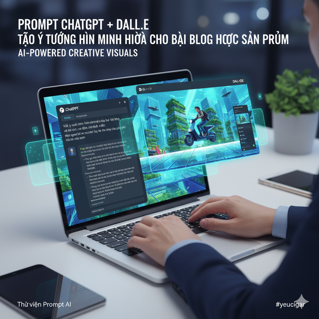 Prompt ChatGPT + DALL·E tạo ý tưởng hình minh họa