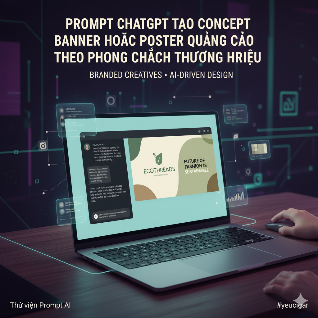 Prompt ChatGPT tạo concept banner hoặc poster quảng cáo