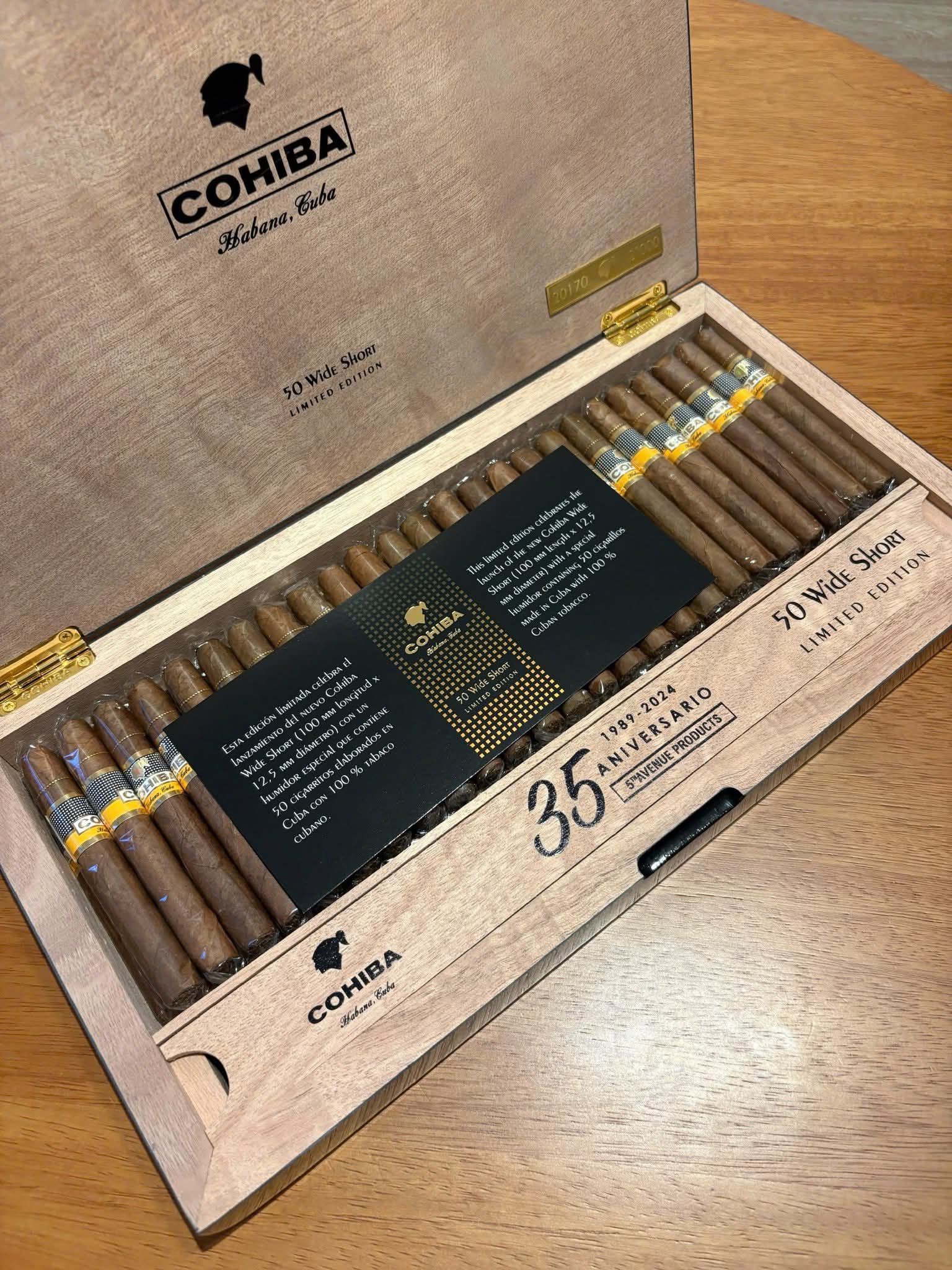 Xì gà Cohiba 50 Wide Short Limited Edition