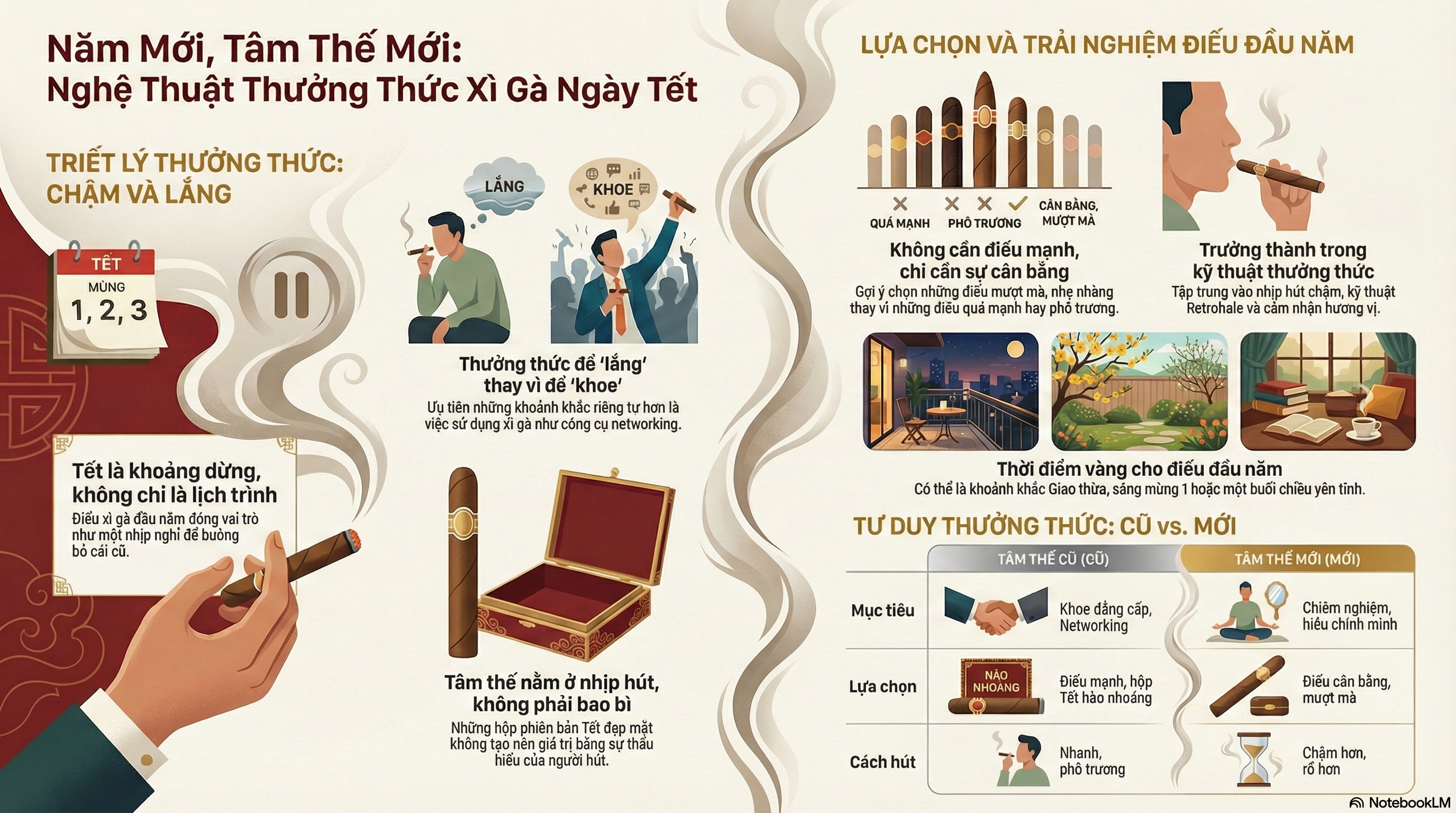 Cách chọn điếu cigar năm mới 2026