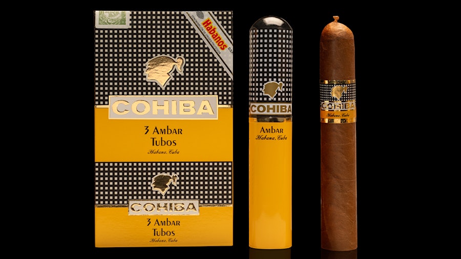 Cohiba Ambar chính thức có phiên bản Tubos hộp 3 điếu
